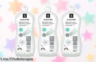 Detergente gel Suavinex para biberones en pack de 3 ¡Oferta limita y rebajada que no te puedes perder, cuida tu bebé ahora mismo!