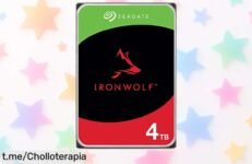 Disco duro Seagate IronWolf de 4TB: potencia y silencio a un precio rebajado por tiempo limitado. ¡Aprovecha esta oportunidad única y guarda tus datos con tranquilidad ya mismo!
