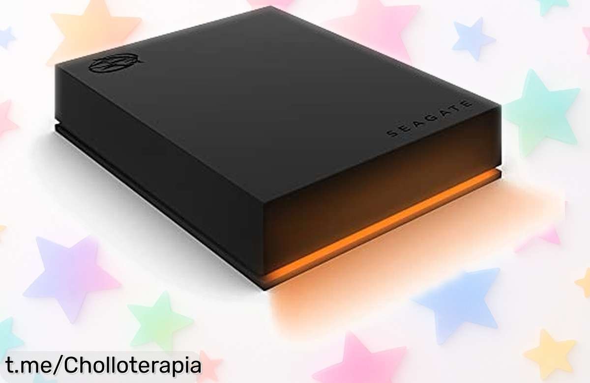 Disco duro externo gaming Seagate FireCuda 5TB con RGB a precio loco: guarda todos tus juegos sin límites y da vida a tu setup, ¡aprovecha este ofertón antes de que se acabe!