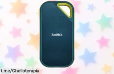 Disco duro portátil SanDisk Extreme Pro 2 TB, ¡rebajado a precio loco! Acelera tu vida digital y guarda tus recuerdos sin preocupaciones. ¡No te lo pierdas, date prisa que vuelan!