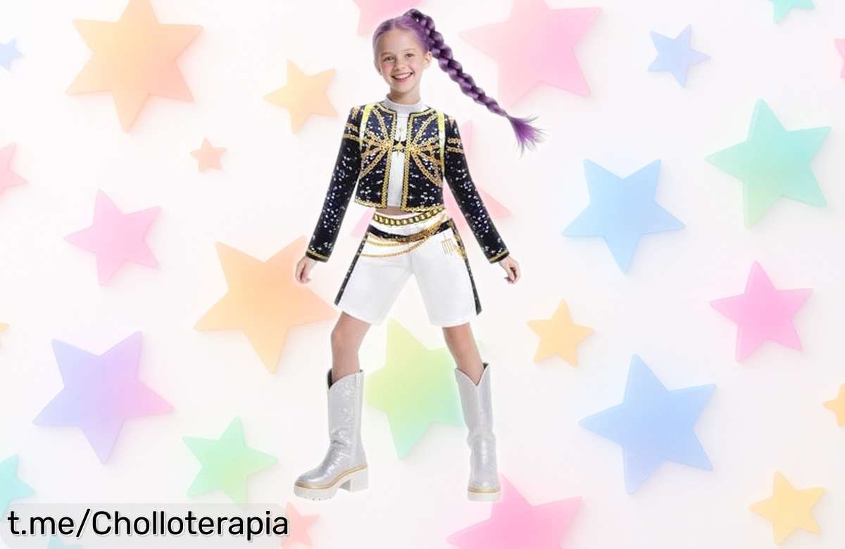 Disfraz de cosplay Rumi Kpop para niña, un look espectacular a precio loco: ¡haz que brille en cada fiesta con este super chollo antes de que se agote!