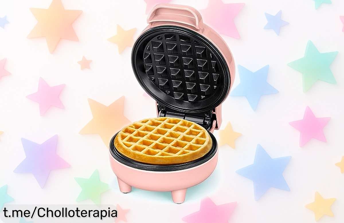 Disfruta de tus gofres perfectos con la mini gofrera SNAILAR, ¡ahora a precio rebajado! No pierdas la oportunidad de un desayuno feliz y delicioso, adquiere la tuya ya mismo.