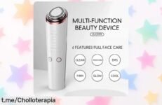 Dispositivo de belleza facial de microcorriente con luz LED a precio loco, rejuvenece tu piel y luce radiante ¡No te lo pierdas, esta oferta es un super chollo que se va volando!