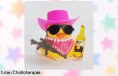 Divertida decoración para salpicadero de coche con pato vaquero único, súper oferta y precio rebajado que alegrará tus viajes. No te lo pierdas, ¡dale vida a tu coche ya!