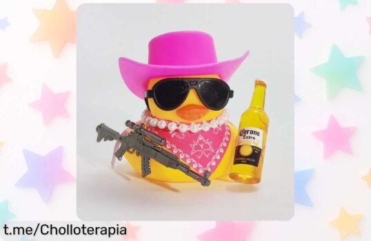 Divertida decoración para salpicadero de coche con pato vaquero único, súper oferta y precio rebajado que alegrará tus viajes. No te lo pierdas, ¡dale vida a tu coche ya!