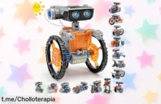 Diviértete y aprende con el kit solar robot 15 en 1 VEPOWER, un preisoo loco que hará brillar la creatividad de tus peques: ¡aprovecha este ofertón ya!