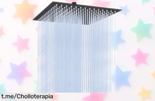 Ducha de lluvia grande y potente justo a tiempo para convertir tu baño en un spa, con precio rebajado ¡Aprovecha esta oportunidad antes de que se agoten!