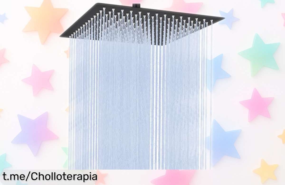 Ducha de lluvia grande y potente justo a tiempo para convertir tu baño en un spa, con precio rebajado ¡Aprovecha esta oportunidad antes de que se agoten!