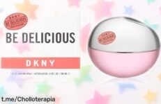 Eau de parfum DKNY Be Delicious Fresh Blossom, un aroma fresco que huele a alegría y está ¡a precio loco! Aprovecha este chollo limitado hoy mismo.