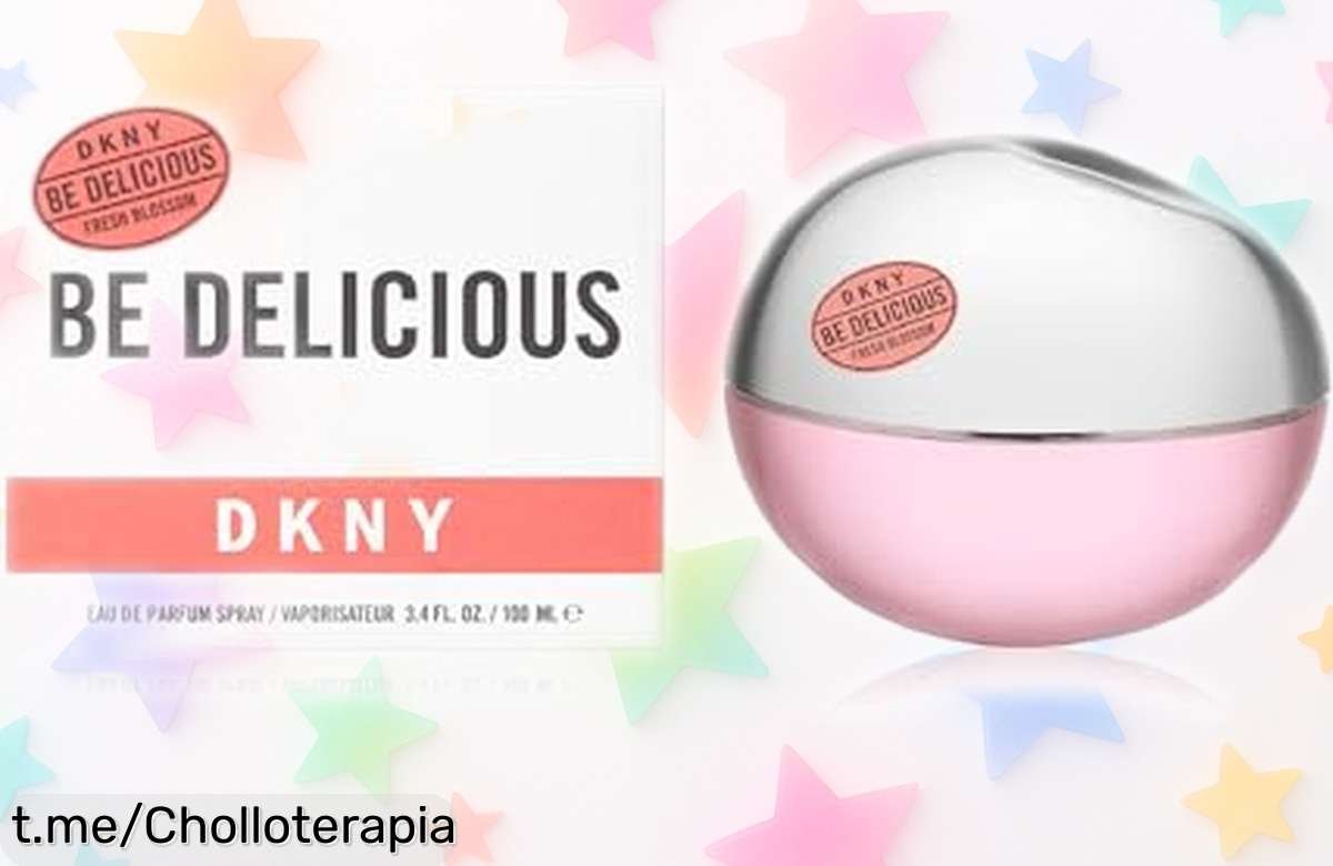 Eau de parfum DKNY Be Delicious Fresh Blossom, un aroma fresco que huele a alegría y está ¡a precio loco! Aprovecha este chollo limitado hoy mismo.