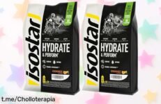 Electrizante bebida Isostar sabor naranja para un rendimiento brutal; 20 raciones listas y a precio rebajado, energiza tu cuerpo antes de que se agote esta oportunidad.