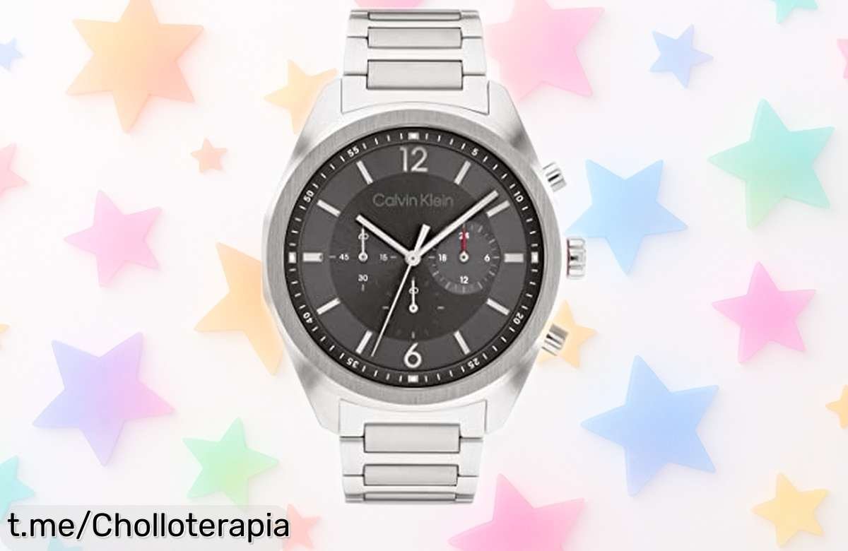 Elegante y espectacular reloj cronógrafo de cuarzo Calvin Klein: ¡rebajado a un precio loco! Corre que vuelan las unidades, no dejes pasar este super chollo y enamórate cada día.