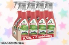 Eliminador de grasa Frosch con aroma a pomelo, ¡preparado para dejar todo brillante y súper limpio! Aprovecha esta oferta limitada que cambiará tu limpieza para siempre.