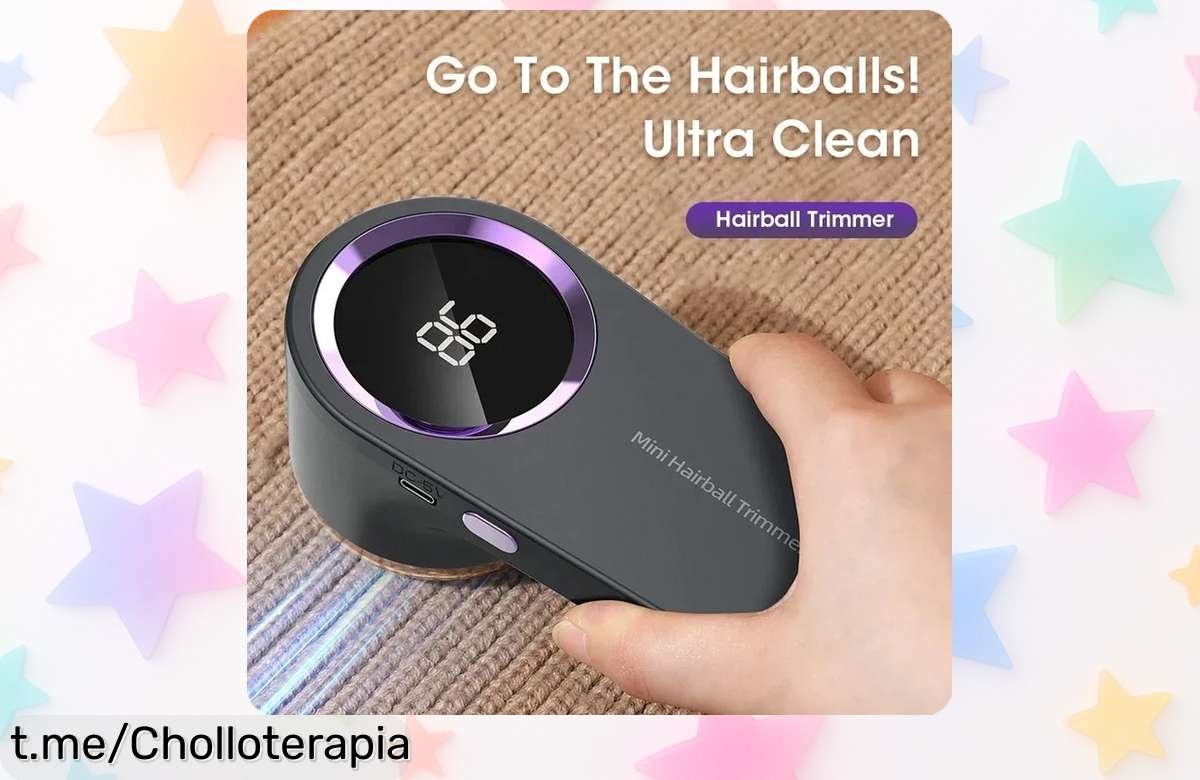 Eliminador de pelusas portátil con pantalla LED, rebajado a un precio loco: ¡deja tu ropa impecable al instante y dile adiós a las pelusas! Date prisa, esta oferta vuela.