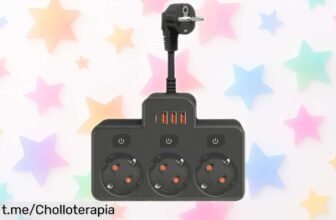 Enchufe de pared con tapa y USB que te protege y ahora rebajado a precio muy bajo, no dejes pasar este super chollo para energizar tus dispositivos ¡Aprovéchalo ya!