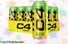 Energía explosiva en 12 latas de C4 Performance Carbohidratado Twisted Limeade a precio loco, aprovecha ya este chollo y siente la fuerza que te impulsa cada día.
