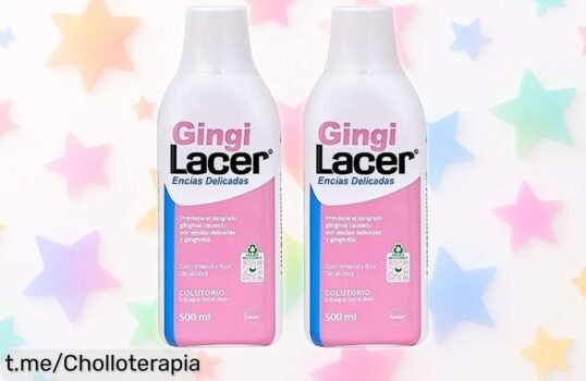 Enjuague bucal LACER GINGI 2x500ml, oferta imperdible que elimina la placa y cuida tus encías en solo 48h. ¡Hazte con el tuyo, tu sonrisa brillará encantada!