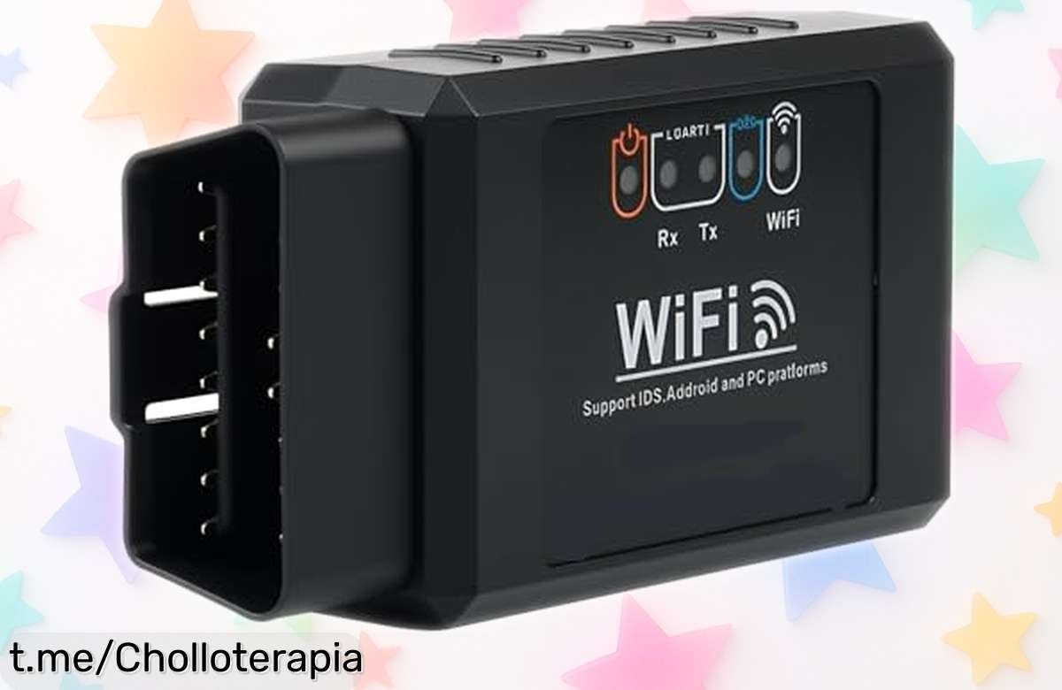 Escáner inalámbrico para coches Solryn WiFi: diagnóstico rápido desde tu móvil a un precio loco. Controla tu coche hoy mismo y no dejes escapar esta oportunidad única.