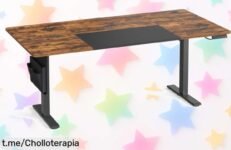 Escritorio eléctrico regulable SONGMICS de 180x80 cm con caída de precio impresionante, ¡aprovecha este super chollo y transforma tu espacio antes de que se agote!