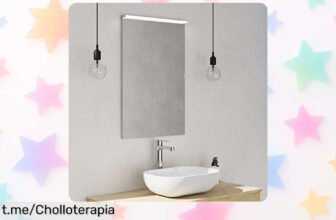 Espejo de baño con LED que ilumina y decora tus espacios: ¡ofertón rebajado para darle un toque único a tu hogar! No te quedes sin el tuyo, la oportunidad perfecta se va volando.