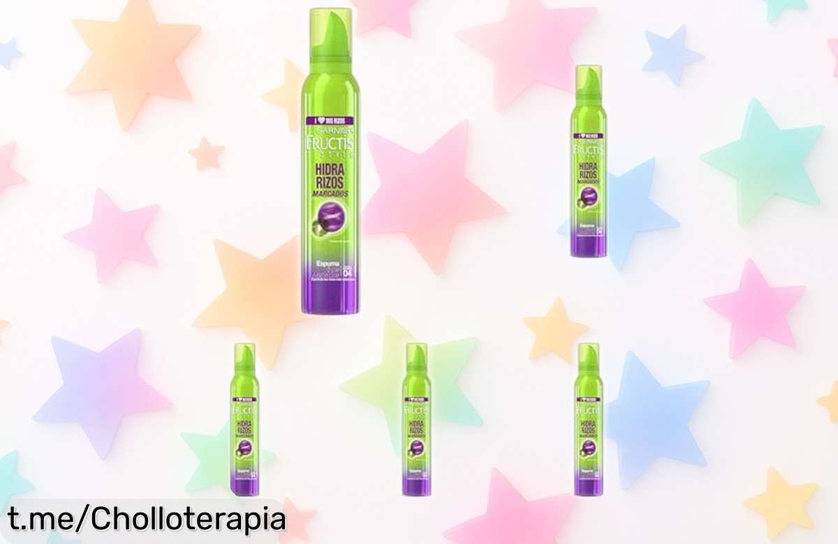 Espuma para rizos Fructis en pack de 5 con fórmula de bambú a precio rebajado, olvídate del frizz y luce unos rizos irresistibles. ¡No te lo pierdas, aprovecha este chollo ya!