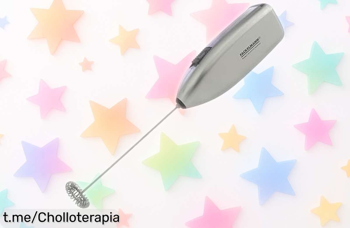 Espumador de leche Fackelmann a 13.500 RPM, ¡preparar cappuccinos nunca fue tan fácil! Precio rebajado que no podrás creer, corre y añade sabor a tus momentos antes que se agoten.