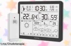 Estación meteorológica con app móvil para que nunca te pille el mal tiempo, ¡aprovecha este precio rebajado y vive conectado al clima!