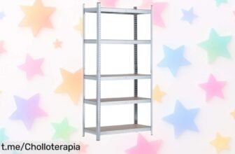 Estantería modular THINIA Home con 5 baldas ajustables, ahora rebajada; un ofertón para organizar tu espacio fácilmente. ¡No te quedes sin ella, tu hogar lo merece!