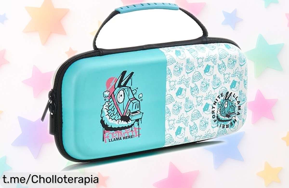 Estuche rígido Fortnite para Switch con diseño de llama a precio brutal, guarda hasta 10 juegos y protege tu consola como nunca ¡Aprovecha esta oferta limitada ya!