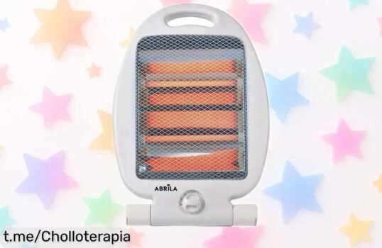 Estufa eléctrica portátil de cuarzo con 800W: ¡calor rápido y fácil a un precio rebajado que no querrás dejar pasar! Aprovecha este chollo y siente la calidez al instante.