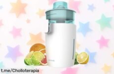 Exprimidor eléctrico Cecotec de 800W, ¡rebajado para disfrutar jugo fresquito sin esfuerzo! No te pierdas este super chollo que vuela, dale vida a tus desayunos ya.