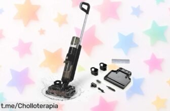 Fregona eléctrica 2 en 1 que aspira y friega a la vez, con súper succión: ¡rebaja loca! No dejes escapar esta oferta increíble para un hogar reluciente.