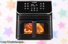 Freidora de aire Cosori con ventana y 13 modos automáticos al precio rebajado que no dura, ¡no te quedes sin cocinar fácil y disfrutar cada bocado como nunca!