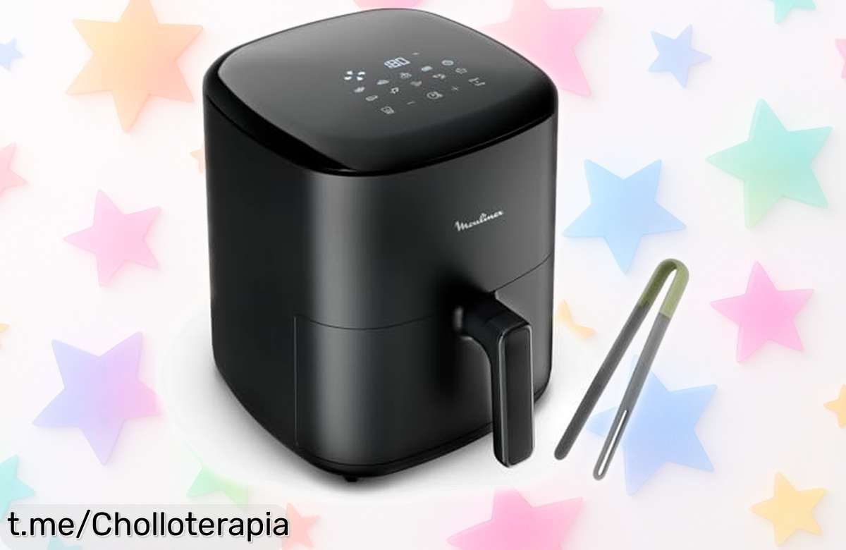 Freidora de aire Moulinex Easy Fry Max 5L, super chollo para toda la familia y ¡10 programas que cocinan solos! Aprovecha este ofertón temporal y crea momentos inolvidables en casa.