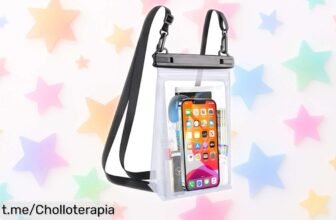 Funda móvil impermeable MR.LUYU con doble sellado a precio loco: ¡protege tu smartphone y diviértete sin preocupaciones! No dejes escapar este súper chollo.