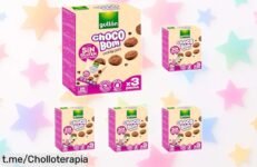 Galletas mini choco bom sin gluten con pepitas de chocolate: ¡super pack 5×120g en ofertón rebajado que no te puedes perder! Date prisa y disfruta del sabor irresistible.