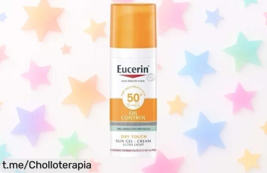 Gel crema solar Eucerin oil control FPS 50+ con toque seco, a precio muy bajo y sin brillo; protege tu piel fresca, ¡aprovecha este super chollo antes de que se acabe!