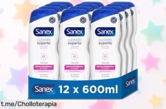 Gel de ducha hipoalergénico Sanex para piel sensible a un precio loco, cuida tu piel por 12 horas y con un descuentazo que vuela. ¡Mímate hoy y siente la diferencia ya!