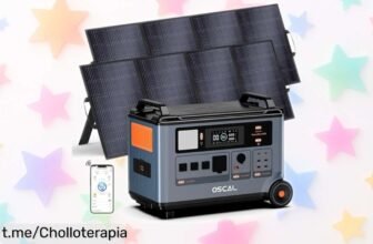 Generador solar portátil con súper carga rápida y mega potencia ahora a precio rebajado; asegúrate energía en casa o donde vayas, ¡no dejes pasar este super chollo!