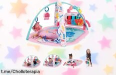 Gimnasio bebé Baby Einstein con música y luces, ¡ofertón por tiempo limitado! Stimula el aprendizaje mientras juega. No dejes pasar esta oportunidad única para sorprender a tu pequeño.