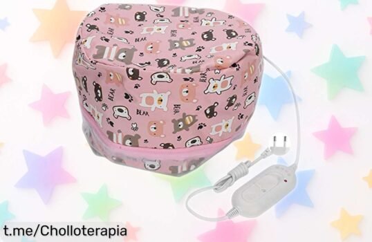 Gorro calefactor eléctrico suave para aliviar el dolor de cabeza y cuello a precio rebajado, ¡no te pierdas este super chollo que tu bienestar se merece ya!