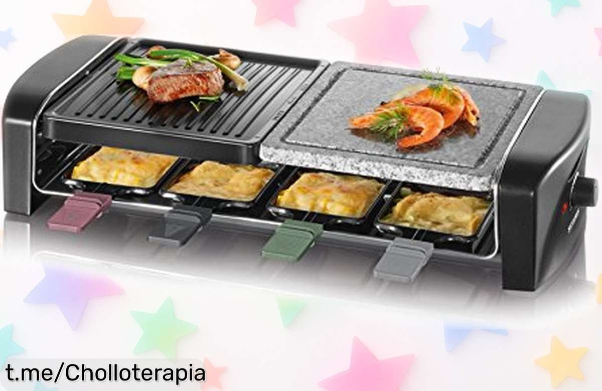 Grill raclette Severin para 8 personas: ¡super chollo en rebajas para disfrutar momentos únicos y deliciosos en casa! Corre, que no quedan muchos.