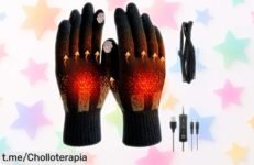 Guantes calefactables USB lyppul que cuidan tus manos y te permiten usar el móvil, ¡ofertón para mantenerte caliente este invierno! No dejes pasar esta oportunidad única.