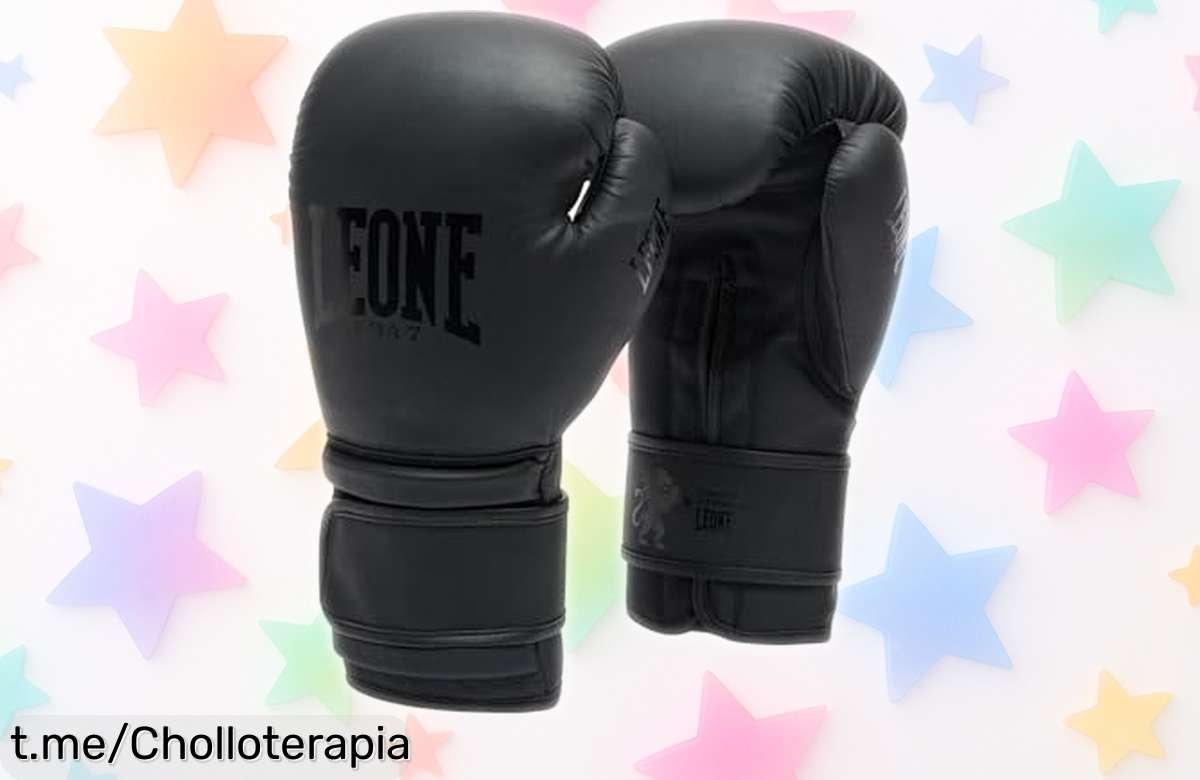 Guantes de boxeo Leone 1947 Black Edition rebajados, perfectos para mujeres que quieren dominar el ring; no te quedes sin ellos, ¡prepárate para dar lo mejor de ti!