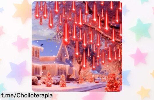 Guirnalda de luces led meteoros Auniq, ¡súper brillante y a precio rebajado! Enciende la magia en tu hogar antes de que se agote esta oferta única.