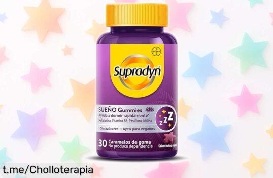 Gummies Supradyn de melatonina con sabor a arándano, ahora a precio rebajado por tiempo limitado; ¡despídete del insomnio y despierta feliz como te mereces!