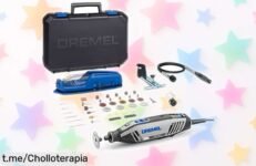 Herramienta rotativa Dremel de 175 W con kit completo ¡super chollo a precio rebajado! No te quedes sin ella y disfruta creando con precisión milimétrica.