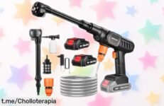 Hidrolimpiadora a batería 21V de potencia brutal con doble batería: aprovecha la caída de precio increíble y libra tu hogar de la suciedad ¡Hazla tuya ya!