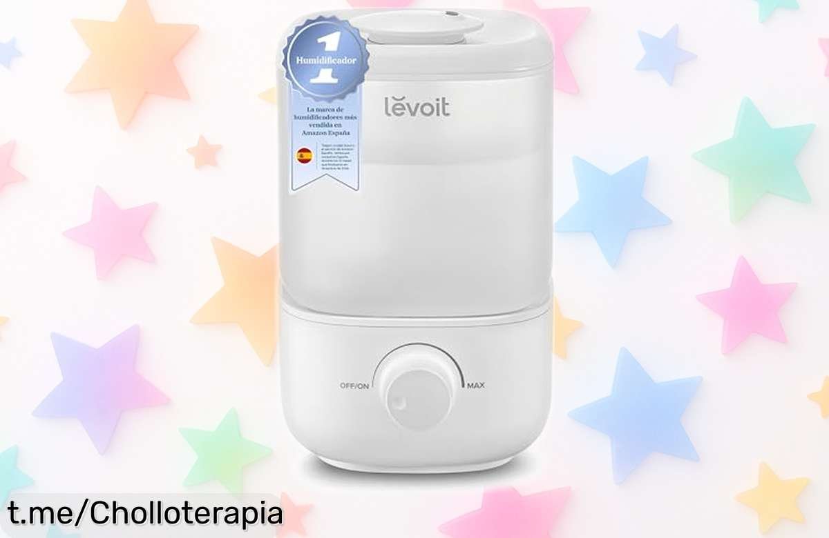 Humidificador silencioso Levoit 2,5L para bebés y plantas con boquilla giratoria: ¡rebajado! Mejora tu aire y disfruta de noches tranquilas. No te lo pierdas, es un chollazo que acaba pronto.