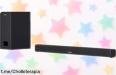 Impresionante barra de sonido slim Sharp para juegos y películas, con graves potentes ¡No te pierdas este precio rebajado que no volverá! Disfruta ya de un sonido envolvente.